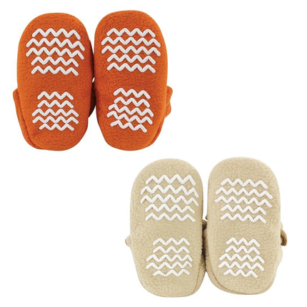 Hudson Baby Chaussons Doux en Polaire Unisexe, Lion Tigre, 2 Tout-petit
