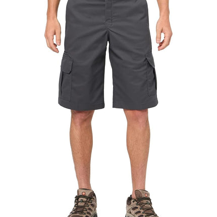 Dickies Mens Flex Relaxed Fit Cargo Shorts, Charcoal, 36 Regular