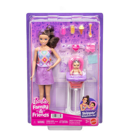 Barbie Skipper Babysitters Inc. Playset with Brunette Ponytail Doll