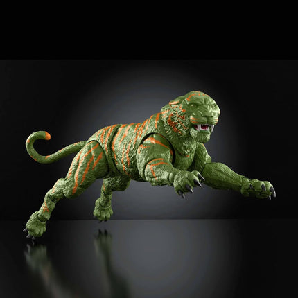 Masters of the Universe Chronicles Action Figure Battle Cat, 6.5 Inch 2026 Movie Accurate, Glass Eyes & Articulated Jaw, Tiger with Saddle & Armor