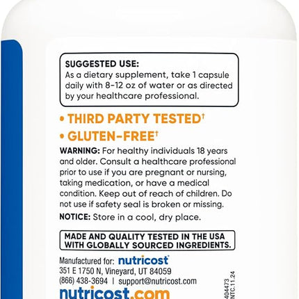Nutricost Luteolin with Routine Complex 100mg (50mg Luteolin, 50mg Routine) 120 Capsules - Vegetarian, Non-GMO, Gluten Free