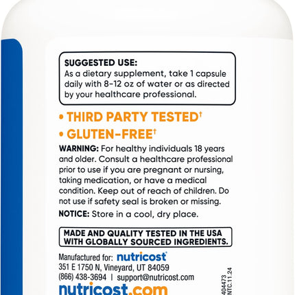 Nutricost Luteolina con Complejo de Rutina 100mg (50mg Luteolina, 50mg Rutina) 120 Cápsulas - Vegetariano, No-GMO, Sin Gluten