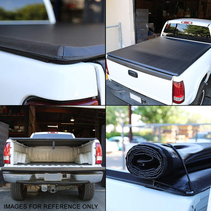 DNA Motoring TTC-RU-031 Truck Bed Soft Roll-Up Tonneau Cover Compatible with 04-13 Silverado Sierra 1500 5.75Ft Fleetside/Styleside Bed
