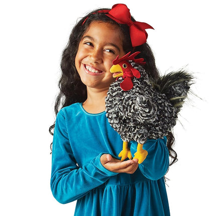 Folkmanis Puppets Barred Rock Rooster, Multi-Colour