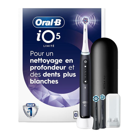 Oral-B iO Series 5 Limited Electric Toothbrush with (3) Brush Head, Rechargeable, Black