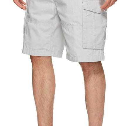 Nautica Men's Mini Ripstop Twill Cargo Short, Pelican, 36