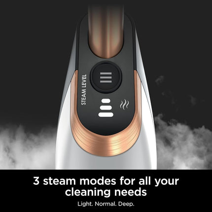 Serpillière vapeur Shark SteamSpot avec technologie Steam Blaster, 3 modes de vapeur, 2 patins lavables, réservoir d'eau amovible XL, légère, nettoyeur vapeur pour sols durs scellés, bois franc, carrelage, stratifié, S2001