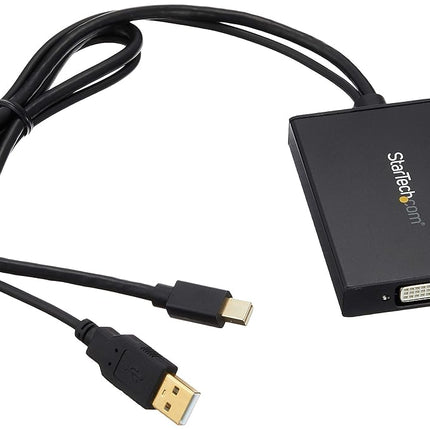 StarTech.com MDP2DVID2 Mini DisplayPort to Dual-Link DVI Adapter, Black