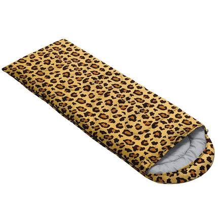 QOOMO Leopard Printed Waterproof Sleeping Bags for Adults & Kids,Printed Camping Sleeping Bags, 3 Season Warm & Cool Weather,Lightweight,Traveling,and Outdoors,Camping Gear Equipment,31x90inch