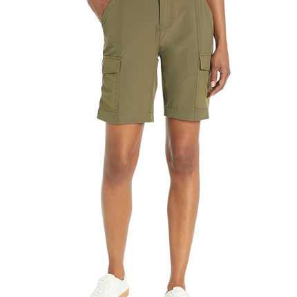 Dickies Pantalones Cortos Cargo Temp-iq Refrigerantes para Mujer, Verde Militar V1, 8