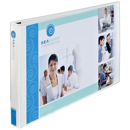 Avery Heavy-Duty Binder, White with 1-Inch Two Booster Slant Rings, 11 x 17 Inches, 1 Binder, 6 Binders (72124)
