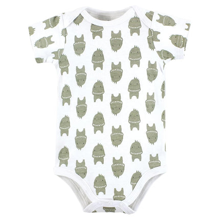 Hudson Baby Unisex Baby Cotton Bodysuits, Modern Dino, Preemie