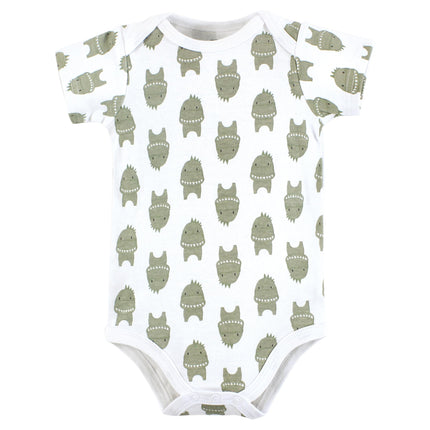 Hudson Baby Unisex Baby Cotton Bodysuits, Modern Dino, Preemie