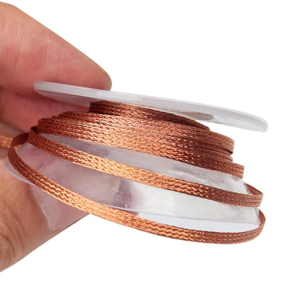 Lesnow Solder Wicks braid，Solder Sucker，10ft Length 3 Pieces No-Clean Desoldering Braided Wicks. Solder Removal Tool，Desoldering Wick Used to Remove the Solder and Disassemble Electrical Components