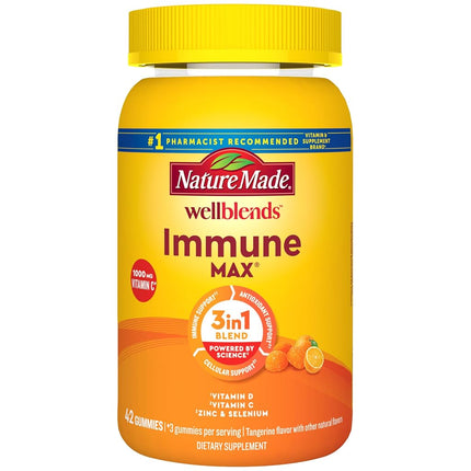 Nature Made Wellblends ImmuneMAX Gummies, Vitamin 