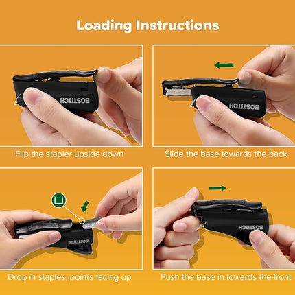 Bostitch Nano Mini Staplers, Black, 2-Pack (1830-2PK)