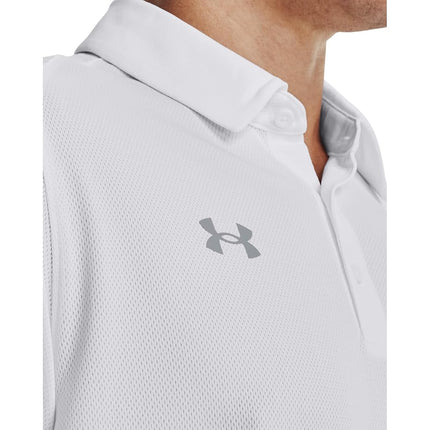 Under Armour - Mens Tech Team Polo, Color White (100), Size: 4X-Large