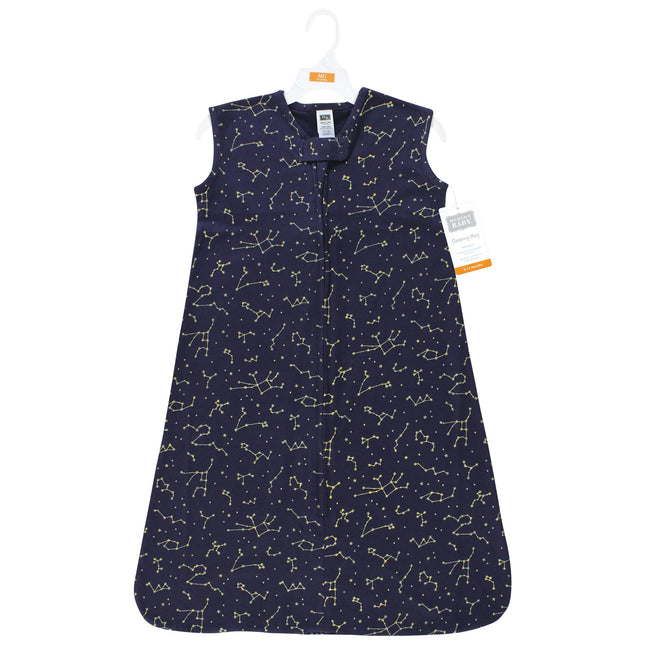 Saco de Dormir sin Mangas de Algodón Hudson Baby Unisex para Bebés, Manta, Constelación Azul Marino, 12-18 Meses