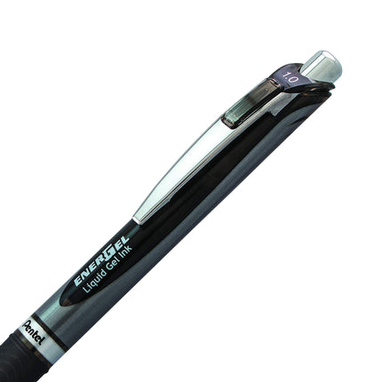 EnerGel XM rétractable, pointe de 1,0 mm, encre noire, paquet de 12 stylos