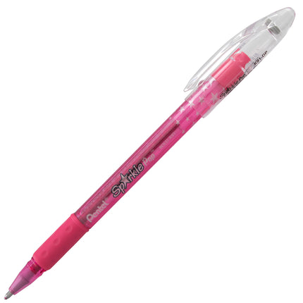 Bolígrafo de gel metálico Pentel Sparkle Pop, (1.0 mm) trazo grueso, rosa, caja de 12 bolígrafos (K91-DP)