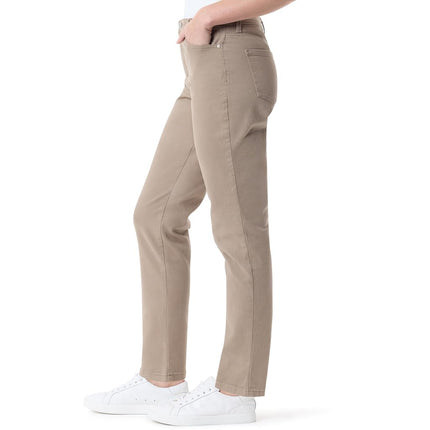 Gloria Vanderbilt Women's Amanda Classic Tapered Jean, Hazelnut, 8 Short