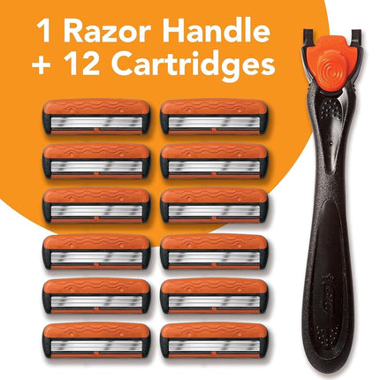 BIC Hybrid 3 Comfort Disposable/System Razor, Men, 12-Count