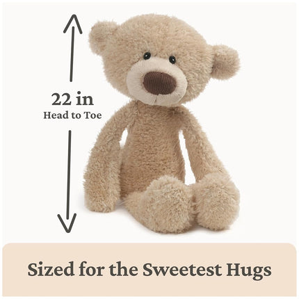 GUND Toothpick Classic Teddy Bear, Premium Stuffed Animal for Ages 1 and Up, Beige, 22”