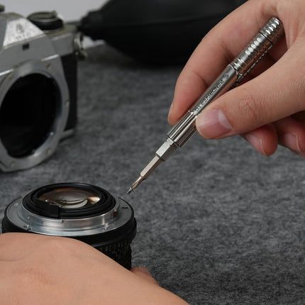 711L Pen Driver TG - Compact EDC Bit Driver with Foldable L-Handle | Compatible with 4mm Precision Bits & 1/4" Double-Ended Bits | 7DP1D