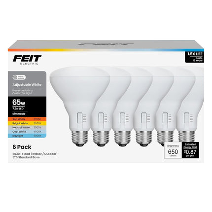Feit Electric BR30 LED Flood Light Bulb, 65W Equiv