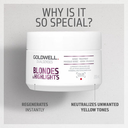 Goldwell Dualsenses Blondes & Highlights 60 Second Treatment 6.76oz, 226.79 Grams