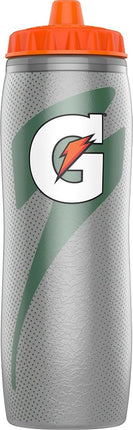 Gatorade Insulated Squeeze Bottle, 30oz, Silver, BPA Free, Double-Wall Insulation