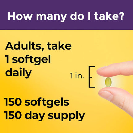 Nature Made High Potency Biotin (B7) 2500 mcg. Softgels Value Size, 150 Count