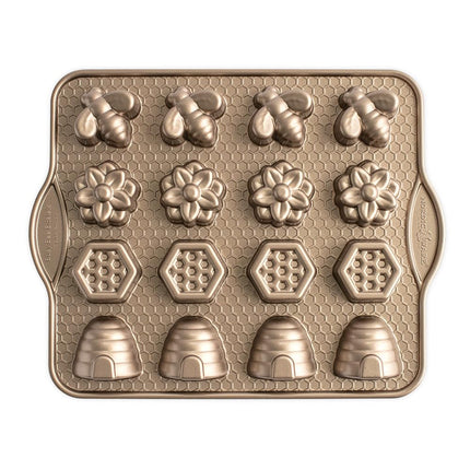 Nordic Ware Busy Bee Bitelet Pan, Toffee, 1.75 Cup