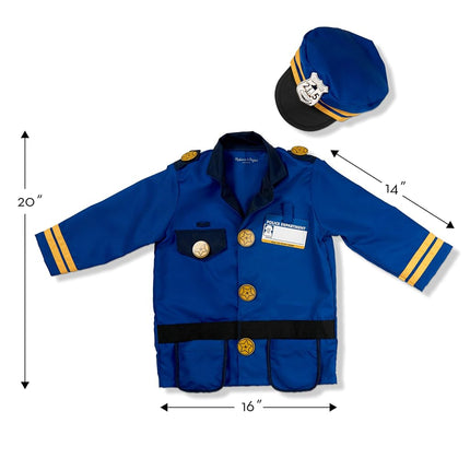 Melissa & Doug Police Officer Role Play Costume Set, Ages 3-6 yrs