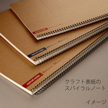 Maruman B5 spiral notebook grid ruled 80 sheets N246ES 5 volume set