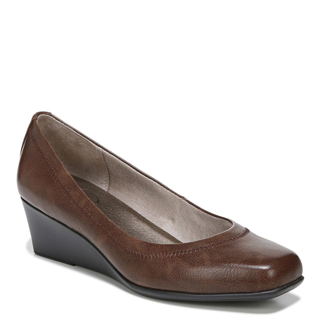 LifeStride Women's Groovy Wedge Pump, darktan, 8 W US