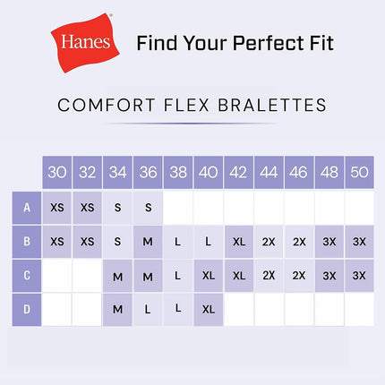 Hanes Women's Pack, Cotton Scoopneck Bralette, Low-Impact Sports Bra, 3-Pack, Opaque, White/White/White, 3X-Large (Pack of 3)