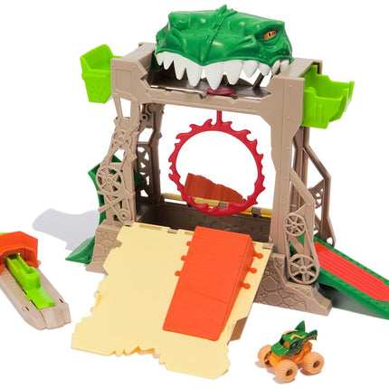Monster Jam, Dragon Dungeon of Doom Playset, Mini Jams, Exclusive Die-Cast Dragon Monster Truck 1:87 Scale, Kids’ Toys for Boys Aged 3 4 5 6+