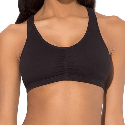 Fruit of the Loom Women'sShirred Front Racerback, White/Black Hue/Heather Grey, Size 40(Pack of 3)