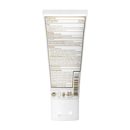 Loción corporal mineral Sun Bum con FPS 50 | Protector solar facial hidratante de amplio espectro con vitamina E | Vegano y cumple con la Ley 104 de Hawái (sin octinoxato ni oxibenzona) | Tamaño de viaje de 3 oz