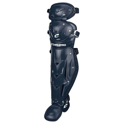 CHAMPRO Optimus MVP Double Knee Baseball Catcher’s Leg Guards, 16.5" Length