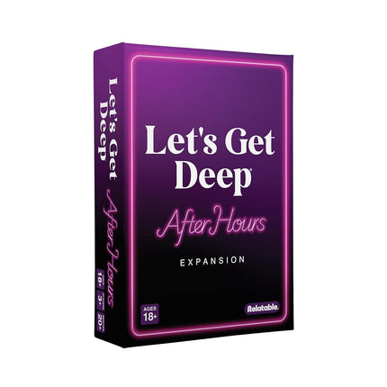 Let's Get Deep: After Dark Expansion Pack by Relatable, Designed to Add on to the Let's Get Deep Core Game, Great for Couples Gifts, Wedding Registry Gifts, Includes 100 Cards