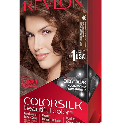 Revlon Colorsilk Haircolor, Medium Golden Chestnut