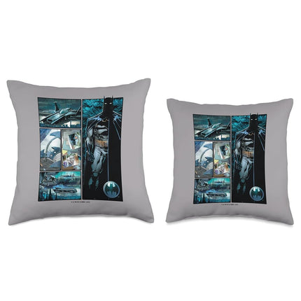 DC Comics Batman Collage Throw Pillow, 18x18, Multicolor