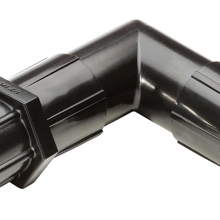 Rain Bird EAFPT-1S Irrigation Adapter, Female Pipe Thread x Easy Universal, Fits 5/8" Drip Tubing, Black, Elbow x 1/2" FPT