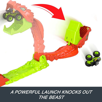 Hot Wheels Monster Trucks Snake Slam Takedown & Exclusive Bone Shaker