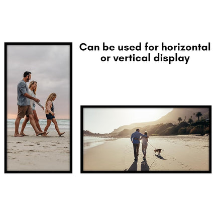 Americanflat 18x36 Picture Frame with Polished Plexiglass - Streamline Collection - Thin Border Picture Frame for Wall Display - Hanging Hardware Included - Black