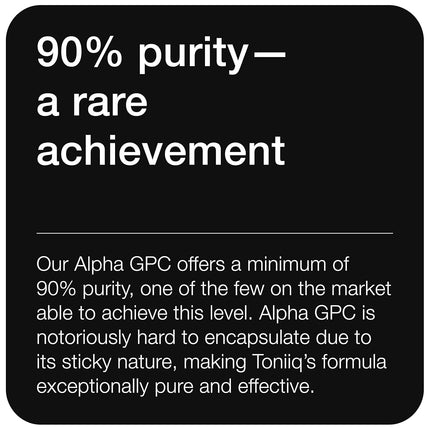Ultra High Purity Alpha GPC Capsules - 600mg Concentrated Formula - 99%+ Pharmaceutical Grade for Enhanced Absorption - Naturally Supports Brain Function - 120 Capsules Alpha GPC Supplement