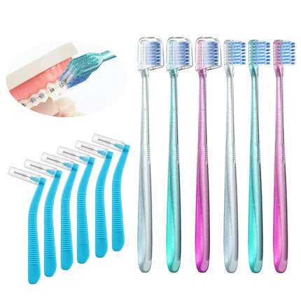 Fregum V-Shaped Orthodontic Toothbrush for Braces,