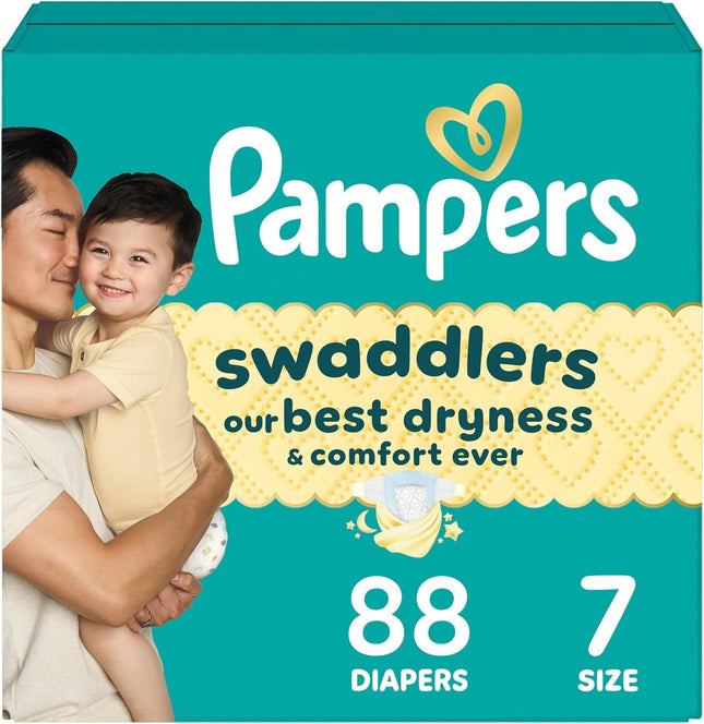 Diapers Size 7, 88 Count - Pampers Swaddlers Dispo